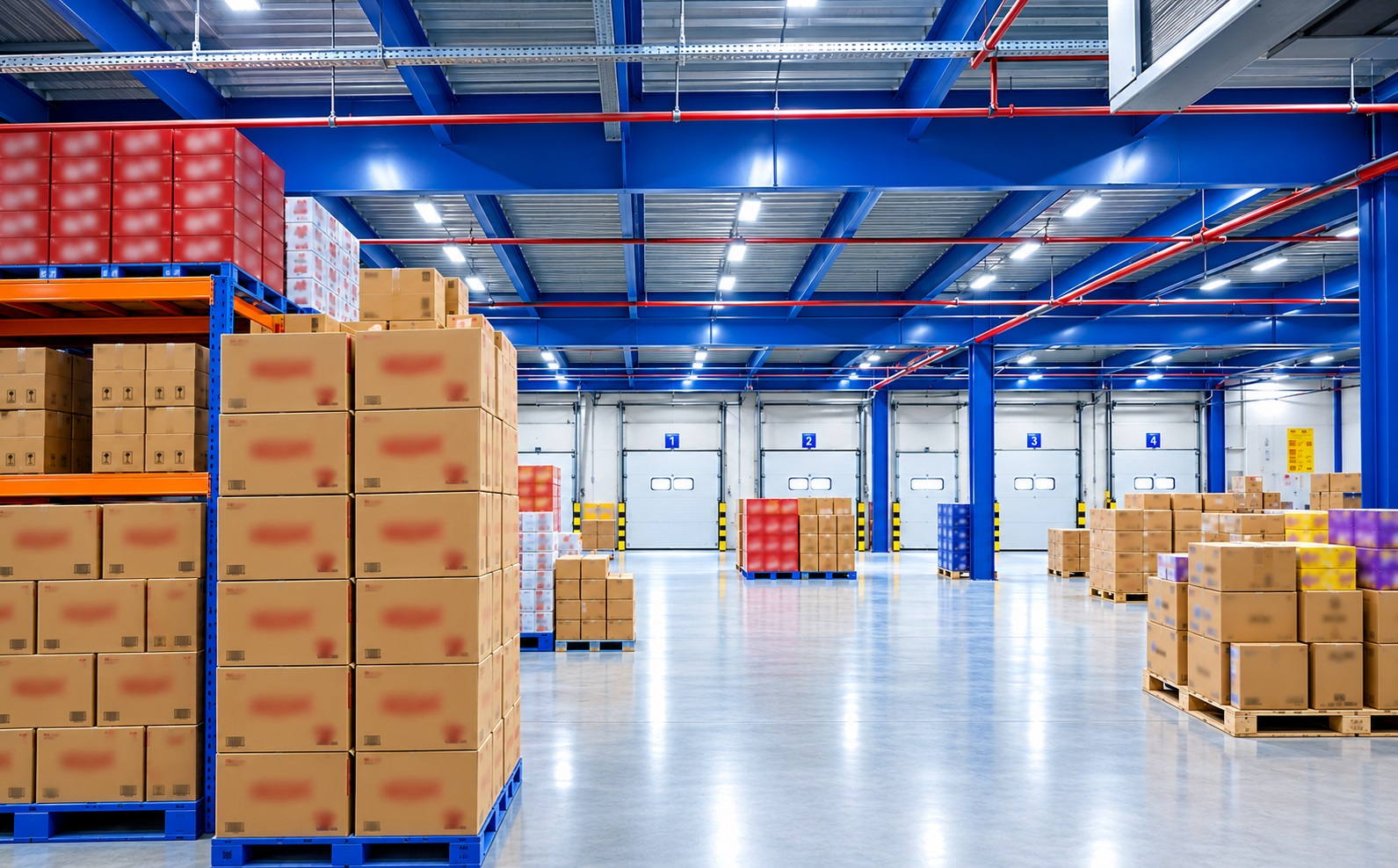 Goods-out area of the warehouse