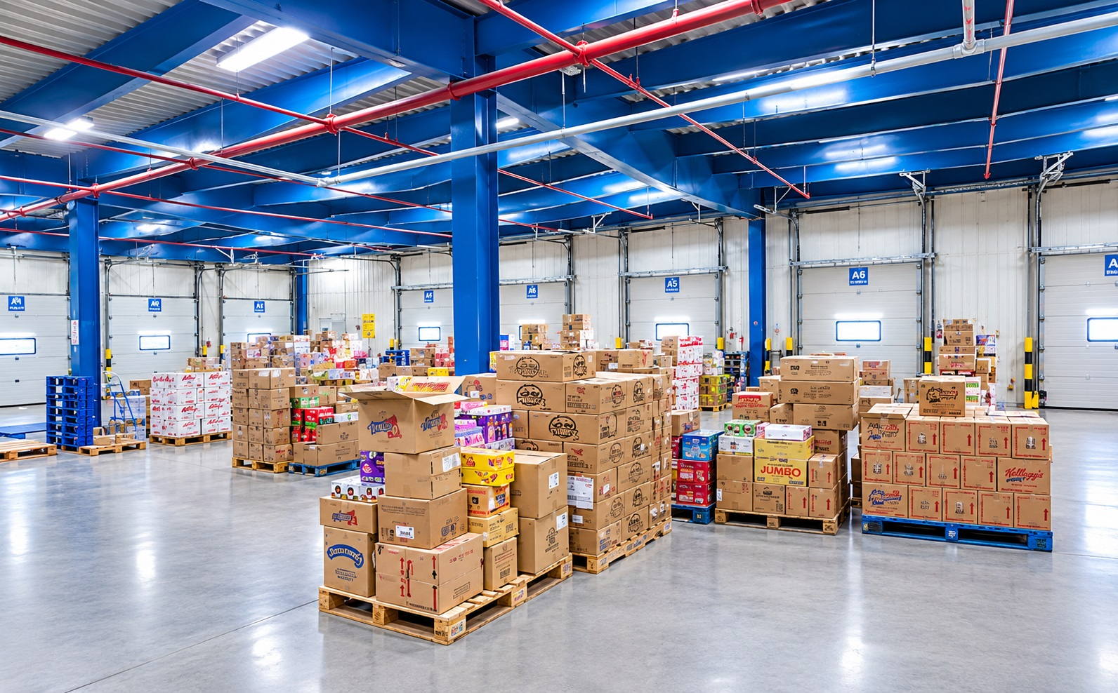 Warehouse staff preparing orders